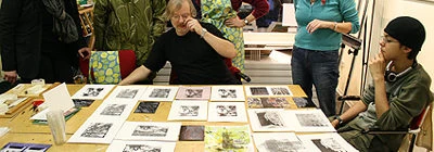 Linosnede workshop Marco van Ooijen oktober 2017